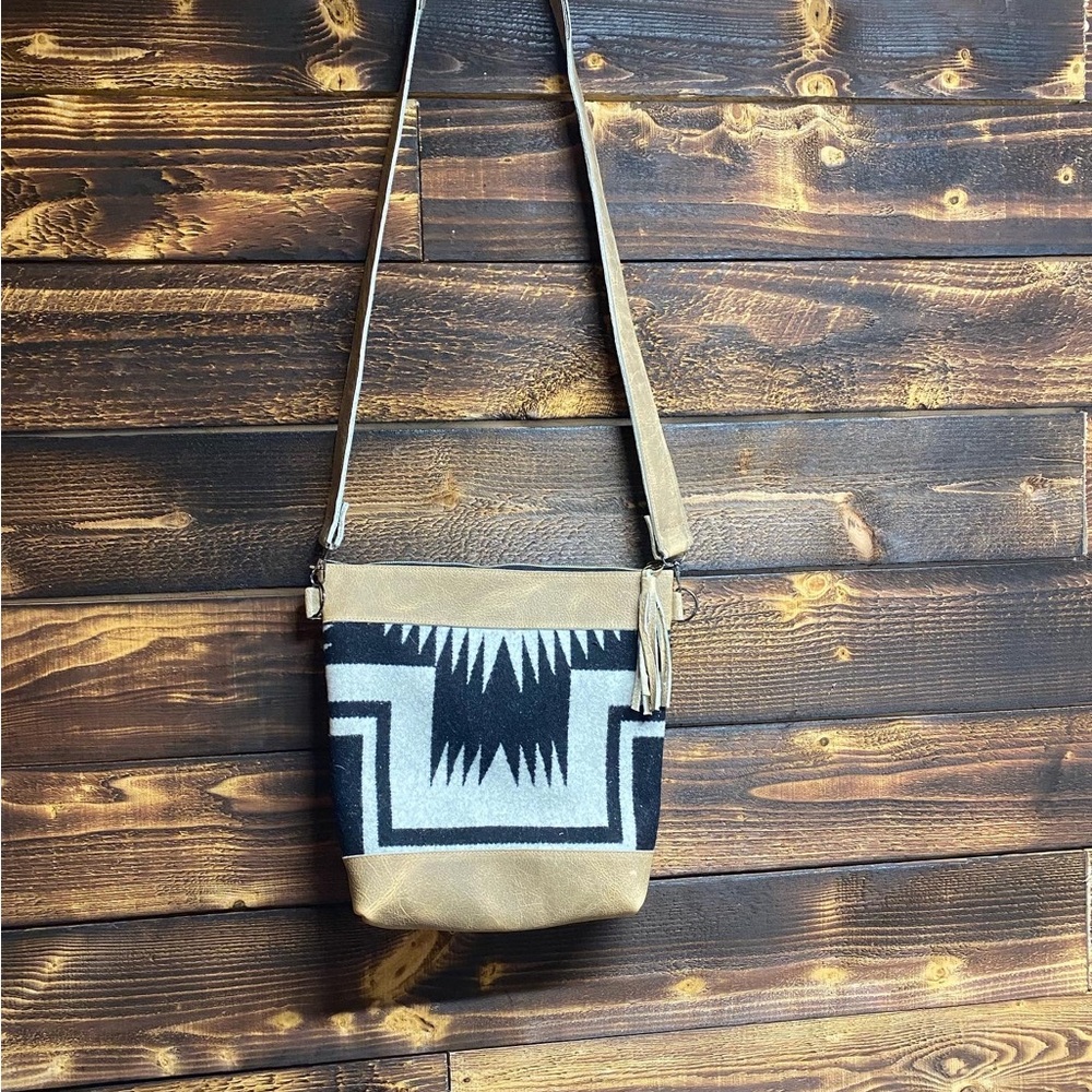 Custom leather crossbody